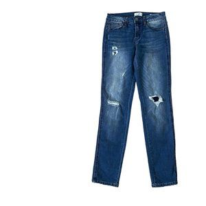 Judy Blue Relaxed Fit Denim Arts Co Distressed Medium Wash Denim Jeans Size 27